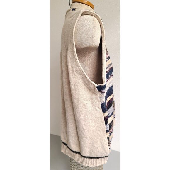 Woolcraft 100% Wool XL Button Grandpa Cabin Sweater Vest Retro Rustic Scandi - Picture 4 of 10